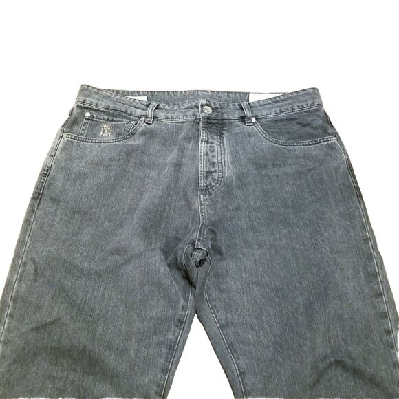 Brunello Cucinelli Leisure Fit Jeans Men's Size 50 Gray Denim Italy (36x31.5) - Picture 2 of 9